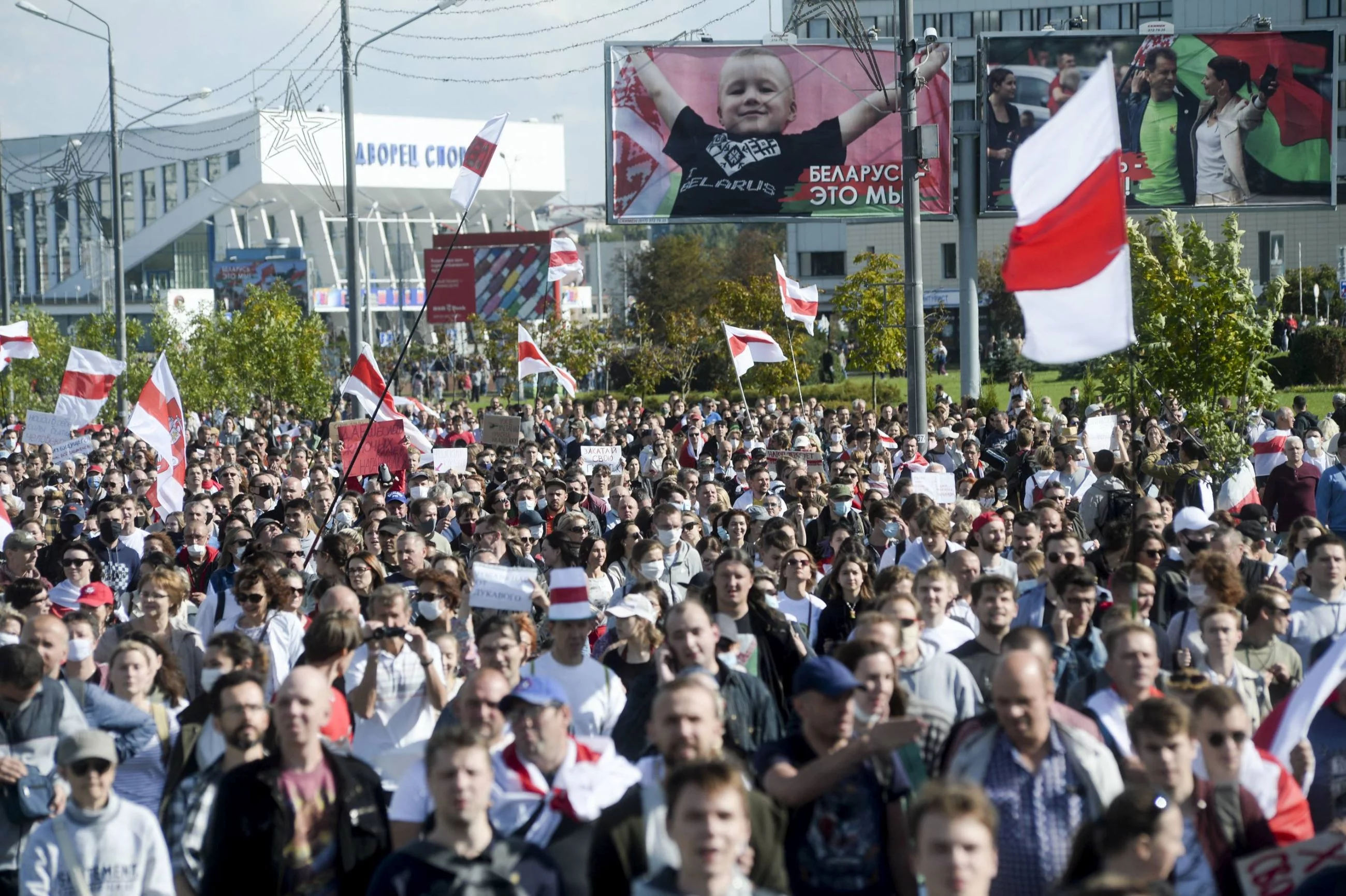 Demonstracja w Mińsku