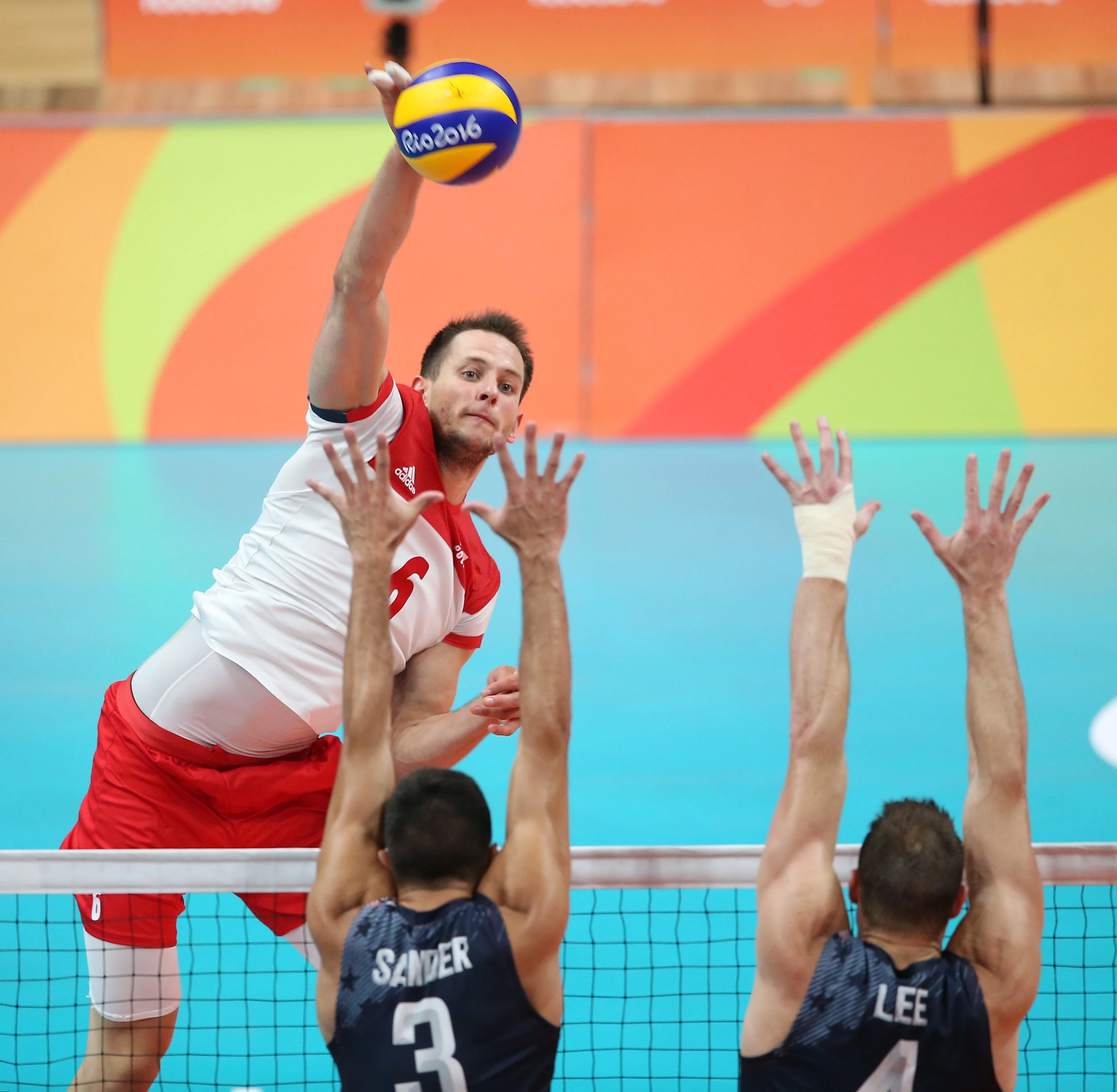 Bartosz Kurek w meczu z USA