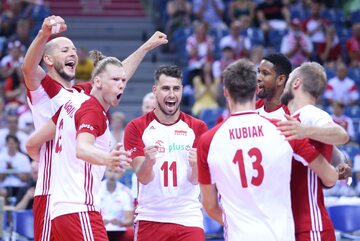 Polscy siatkarze w meczu z Egiptem
