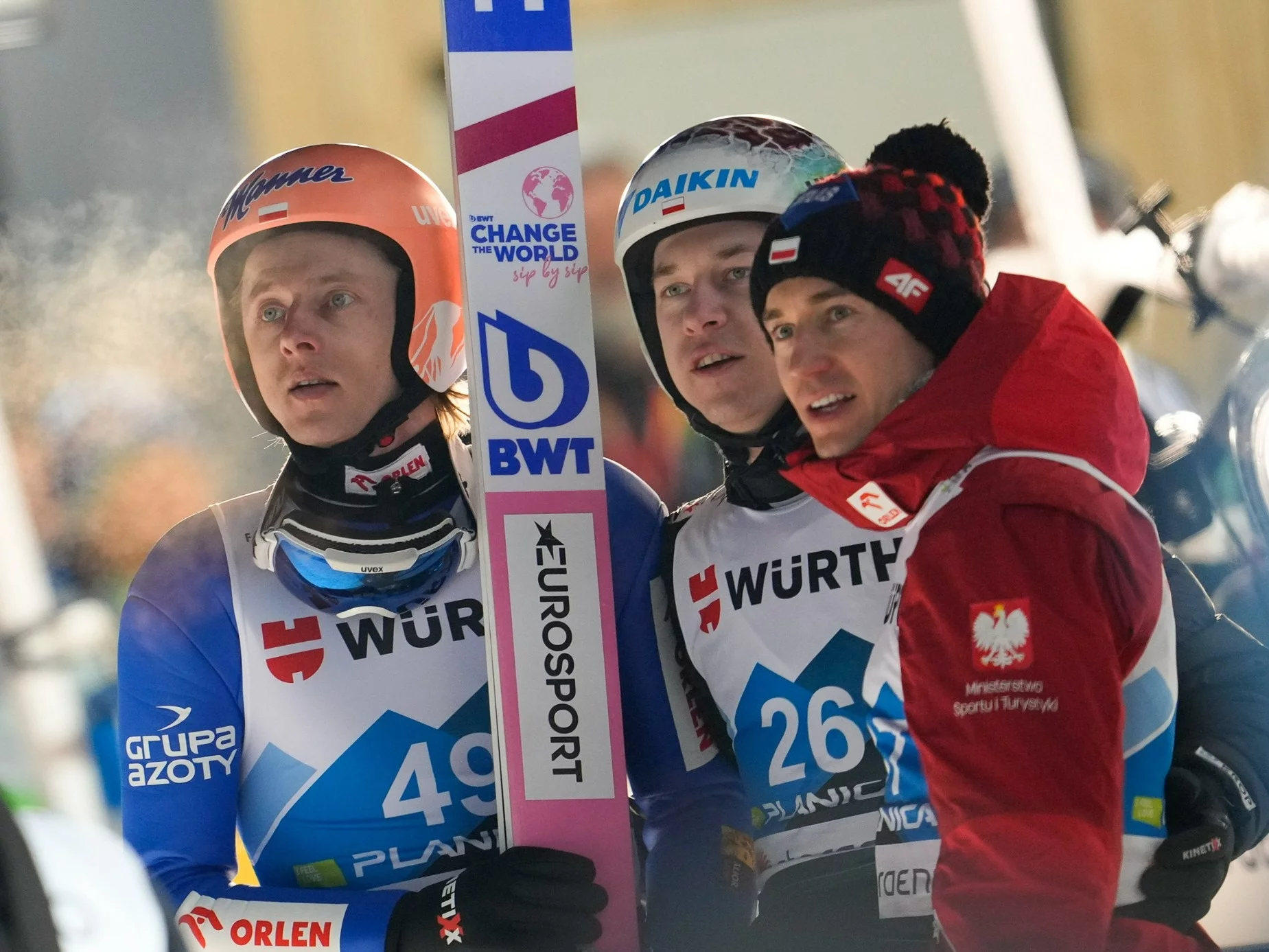 Dawid Kubacki, Aleksander Zniszczoł i Kamil Stoch