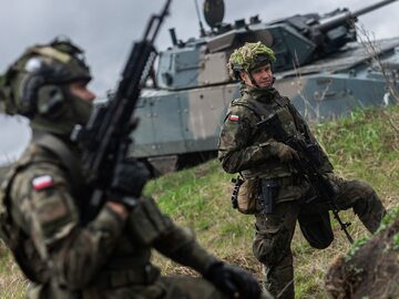 Polscy żołnierze podczas ćwiczeń NATO