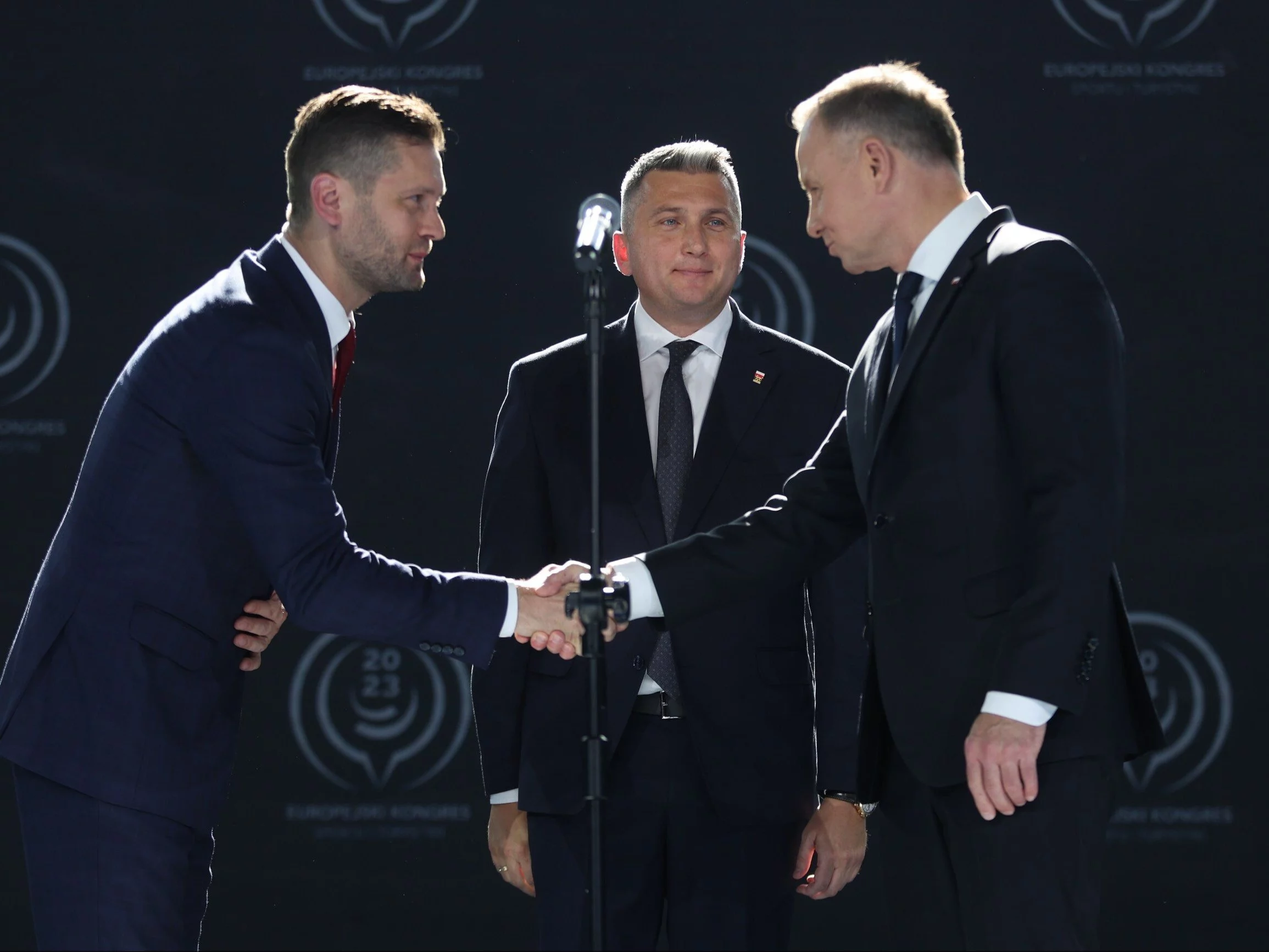 Andrzej Duda i Kamil Bortniczuk podczas 2. Europejskiego Kongresu Sportu i Turystyki