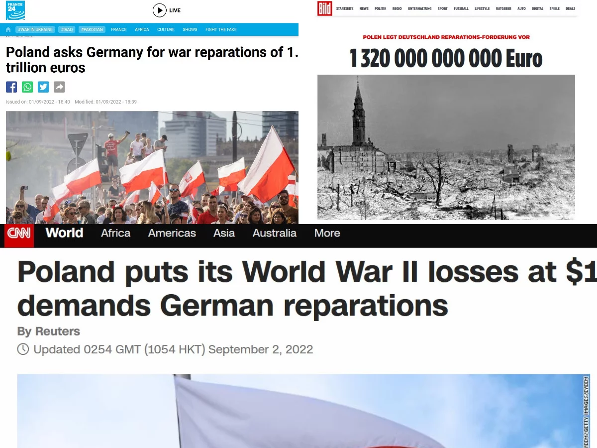 France24, Bild i CNN napisały o raporcie o reparacjach