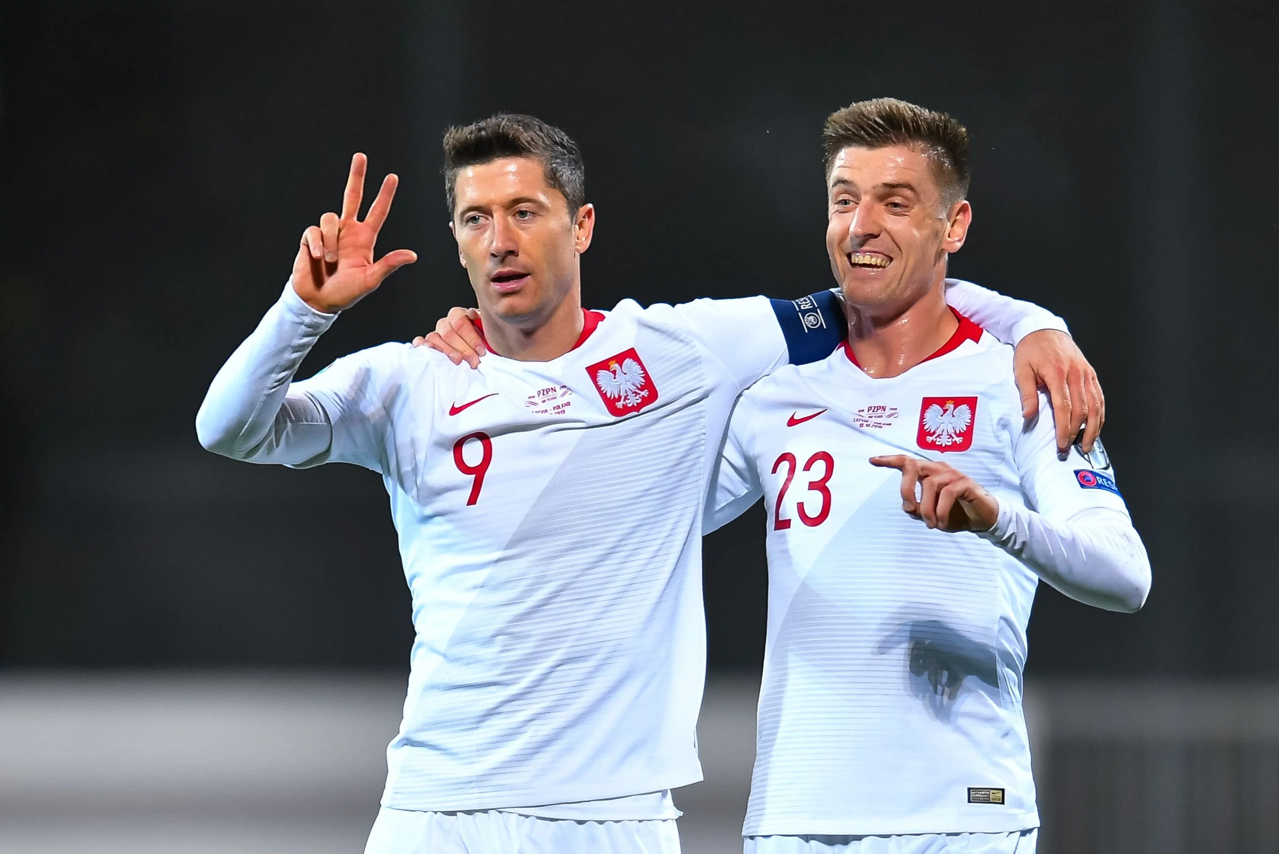 Robert Lewandowski i Krzysztof Piątek