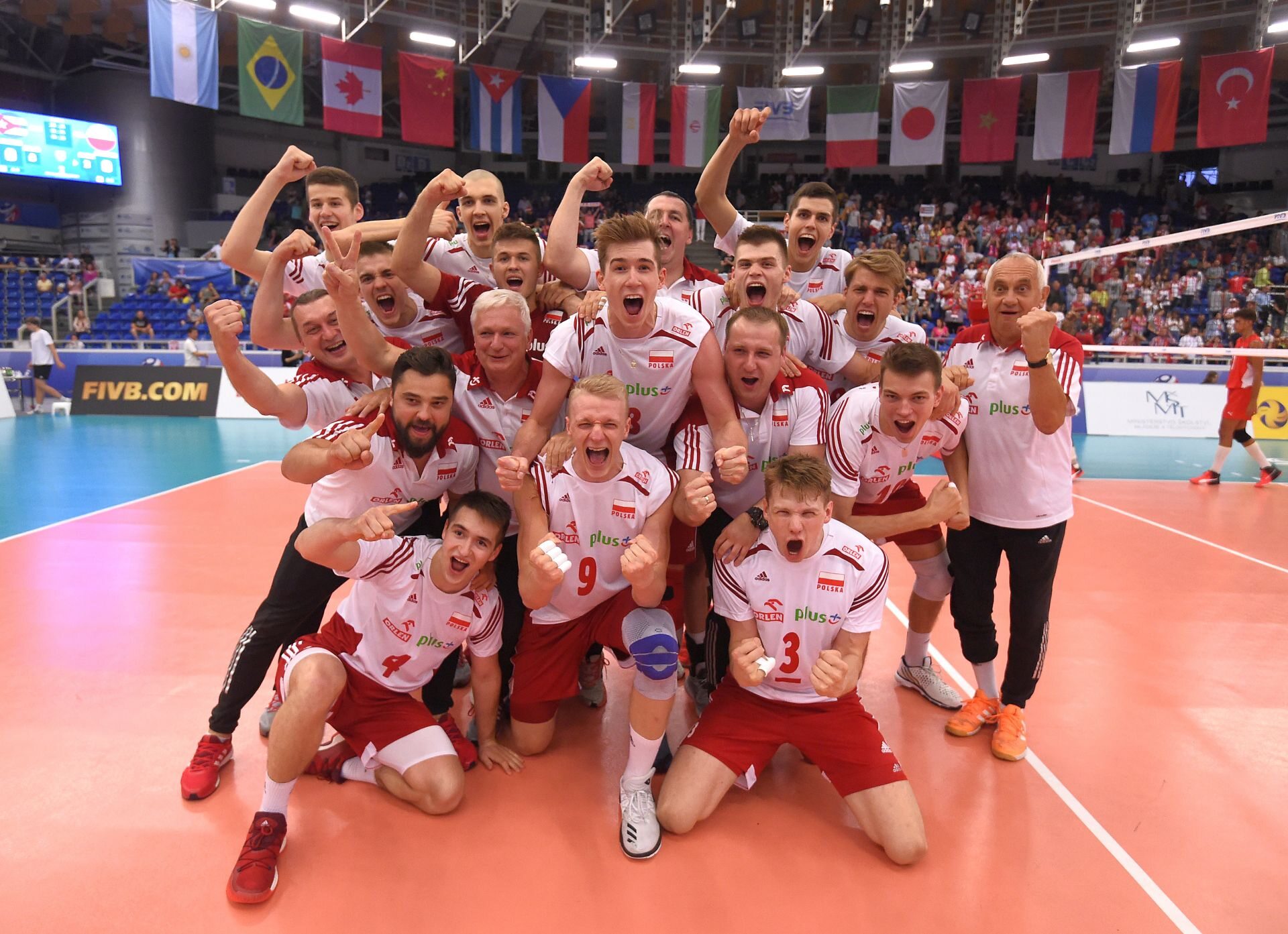 Polska reprezentacja U-21 po zwycięstwie w mistrzostwach świata