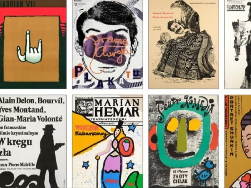 Wystawa plakatów w Muzeum plakatu w Wilanowie