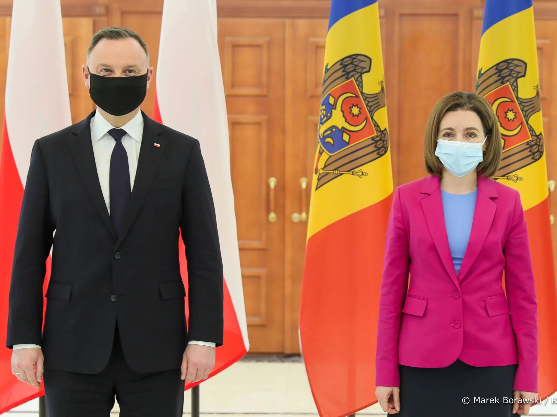 Andrzej Duda i Maia Sandu