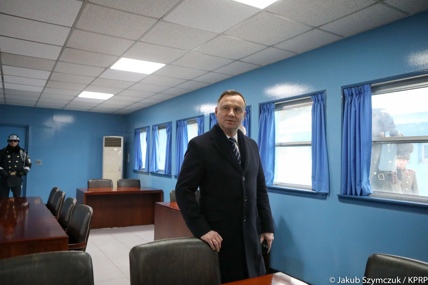 Andrzej Duda w koreańskiej strefie zdemilitaryzowanej