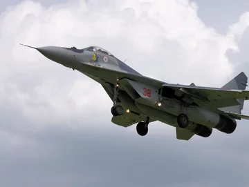 Polski MiG-29 nr 38 z 23 Bazy Lotnictwa Taktycznego w Mińsku Mazowieckim, zdjęcie ilustracyjne