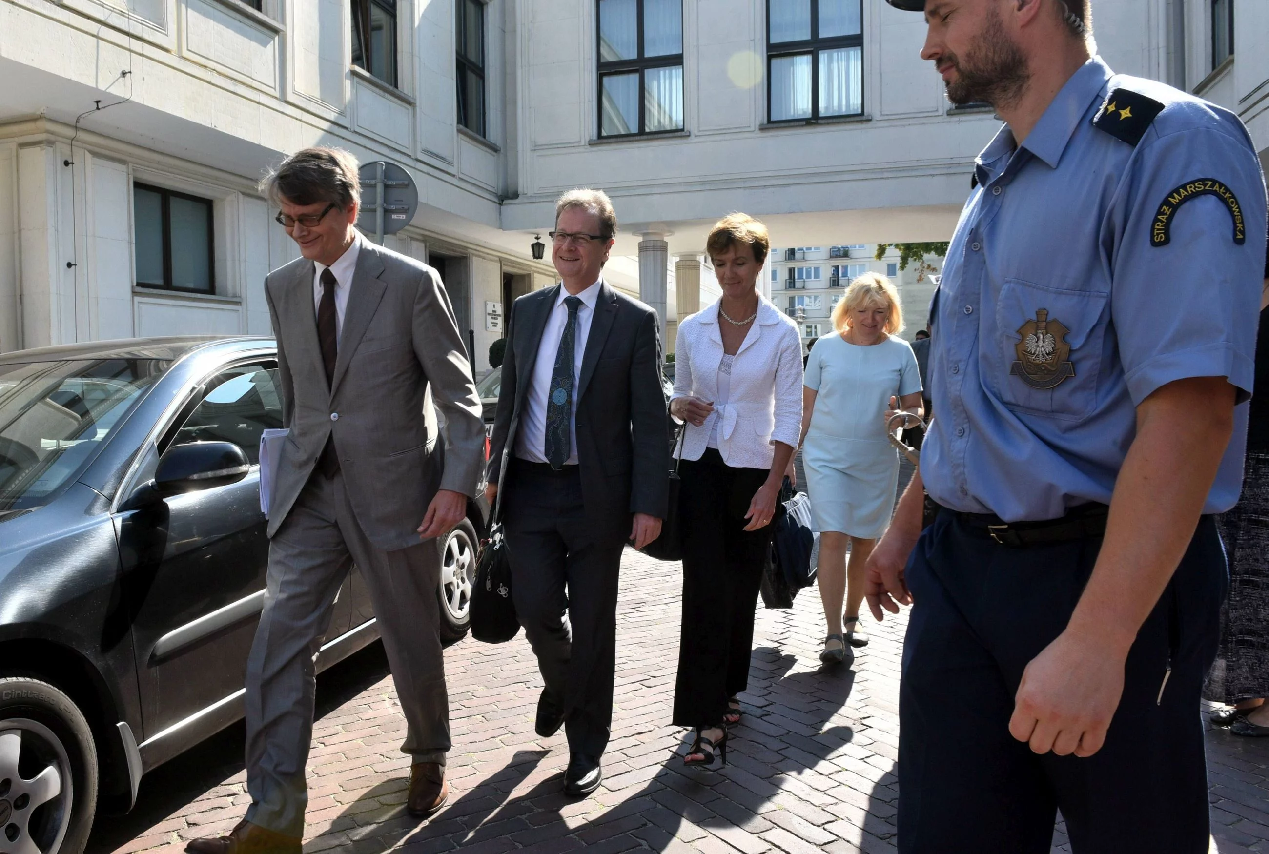 Przedstawiciele Komisji Weneckiej podczas wrześniowej wizyty w Warszawie