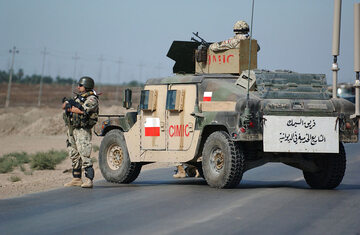 Polski wóz opancerzony w Iraku
