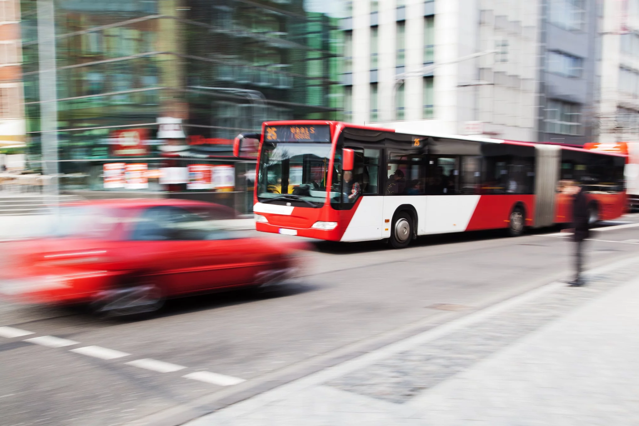 Autobus w mieście