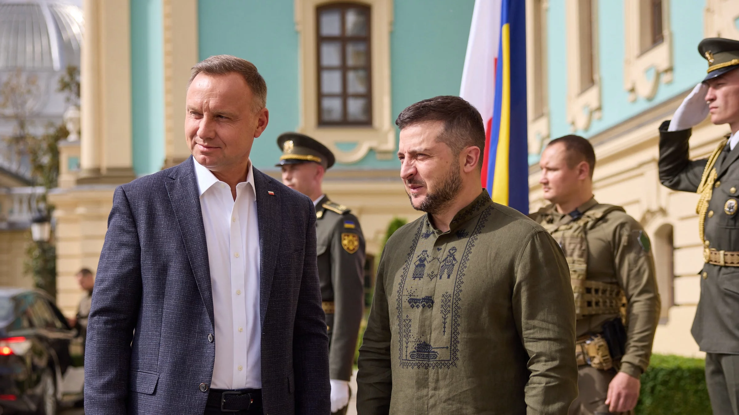 Andrzej Duda i Wołodymyr Zełenski