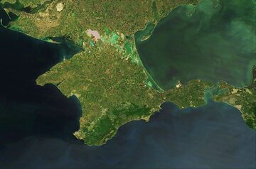 Półwysep Krymski, zdjęcie satelitarne