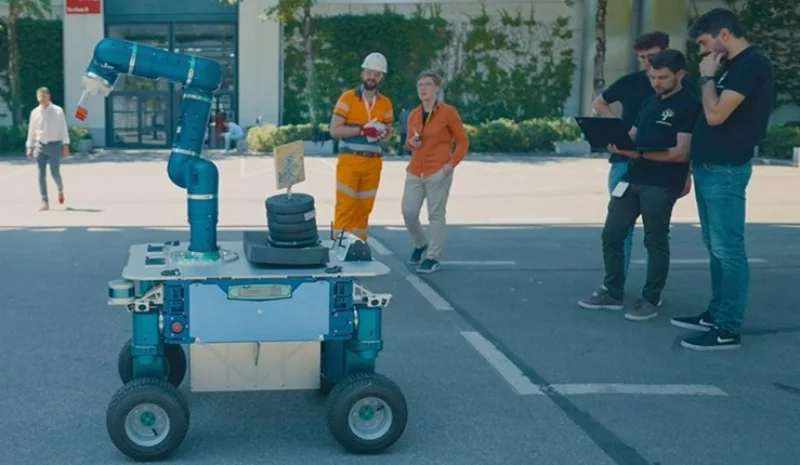 Innowacyjny robot na budowie