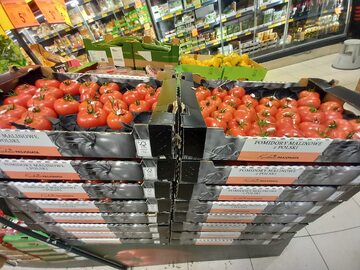 Pomidory za połowę ceny
