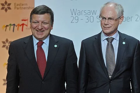 Jose Barroso i Herman Van Rompuy (fot. KPRM)