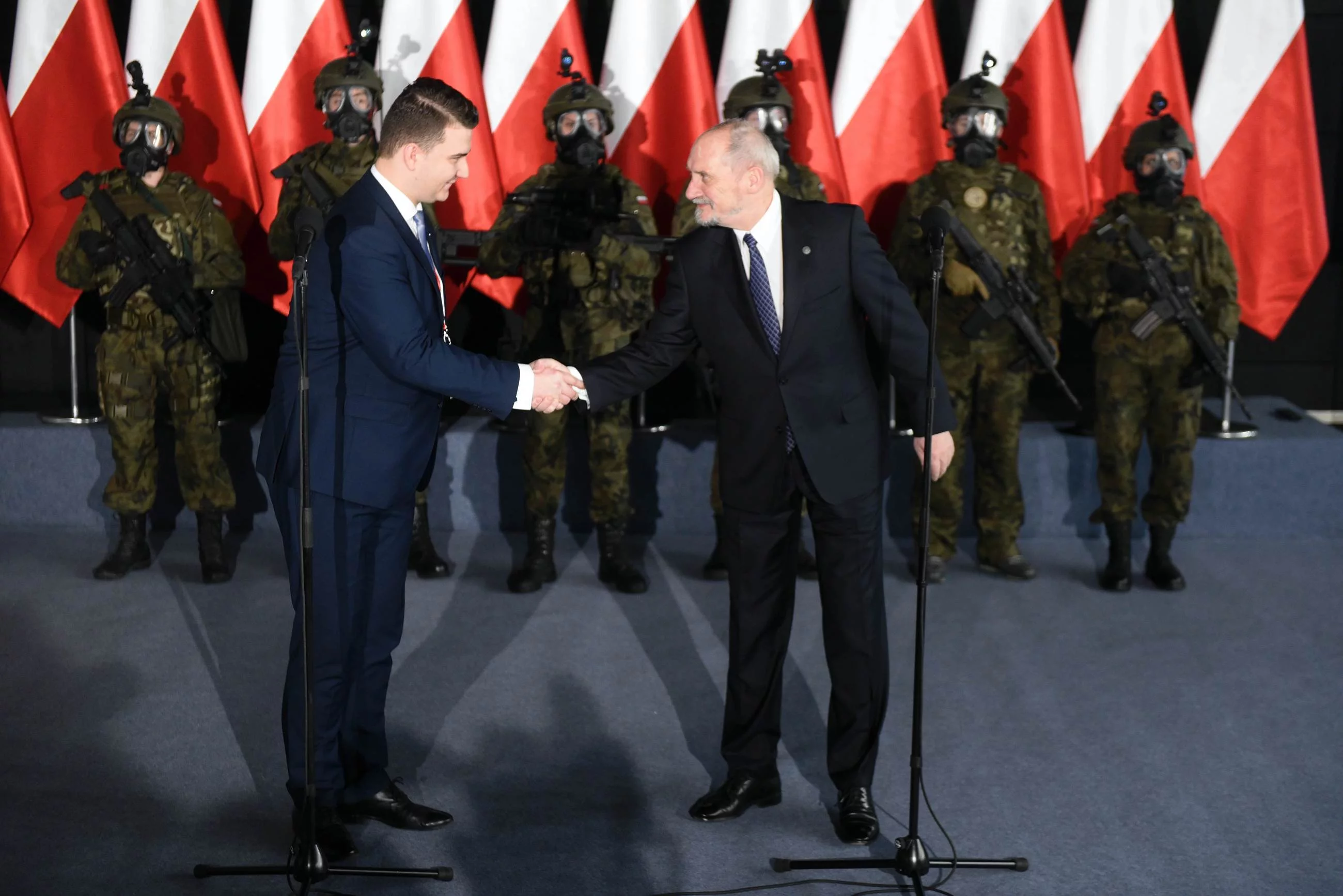 Bartłomiej Misiewicz i Antoni Macierewicz