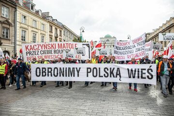 Poprzedni protest rolników w Warszawie