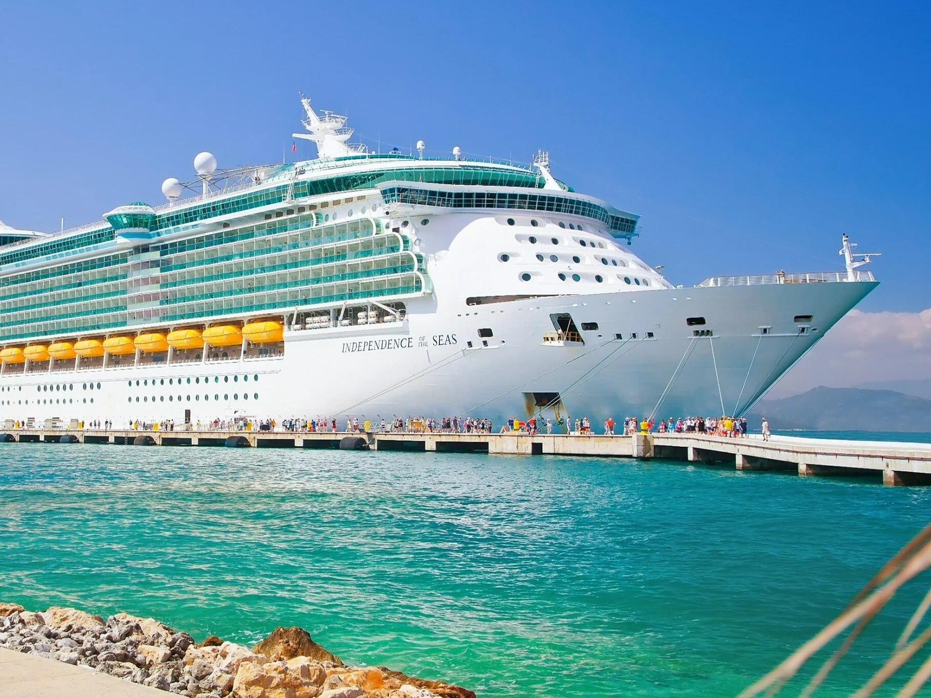 Statek Royal Caribbean na Haiti