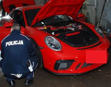 Porsche odzyskane przez polską policję