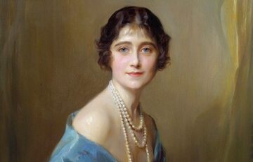 Portret Elżbiety Bowes-Lyon z roku 1925, aut. Philip de László
