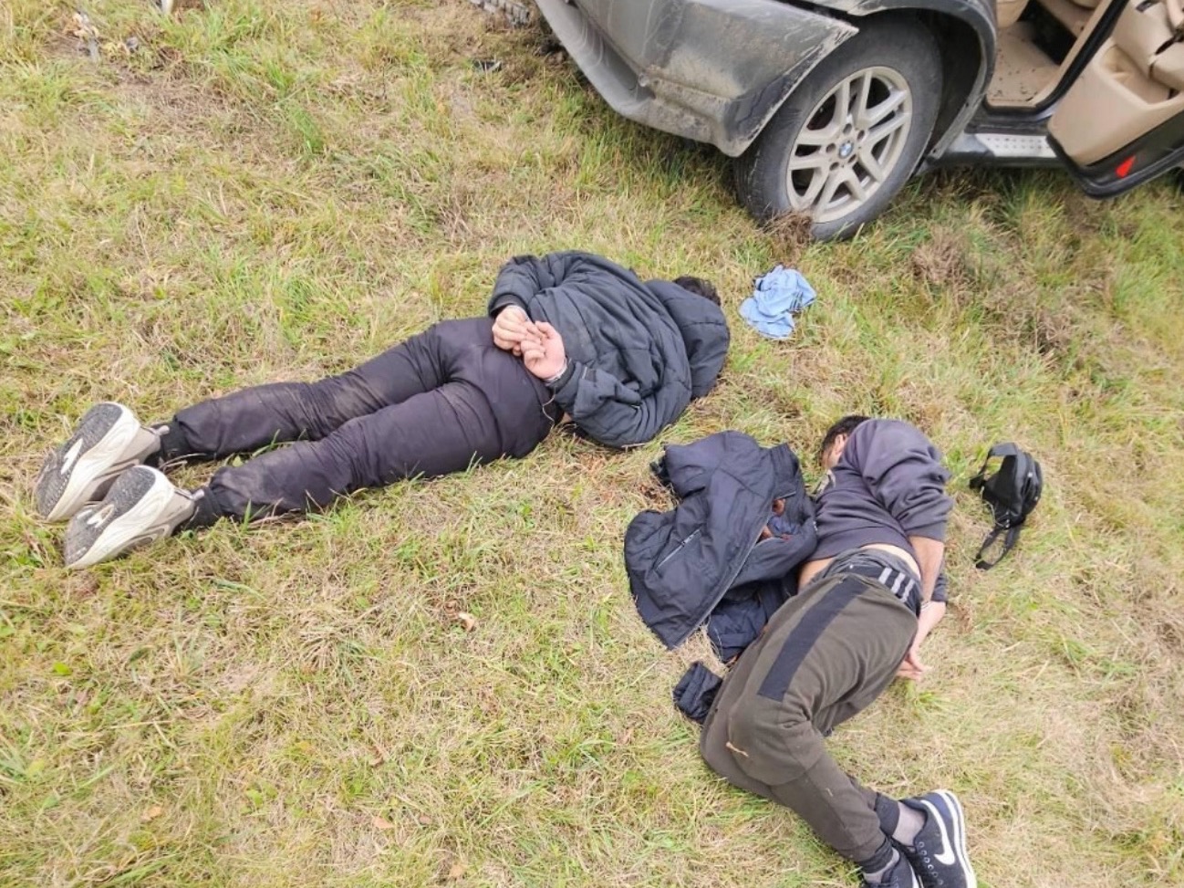 Pościg za BMW z migrantami. Tak zakończyła się akcja policji