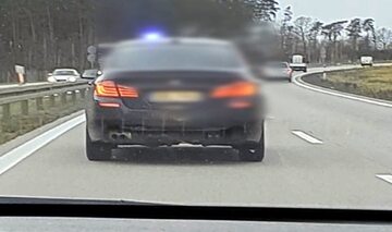 Pościg za fałszywym policyjnym BMW