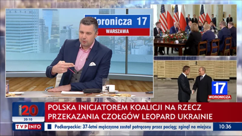 Kadr z programu „Woronicza 17”