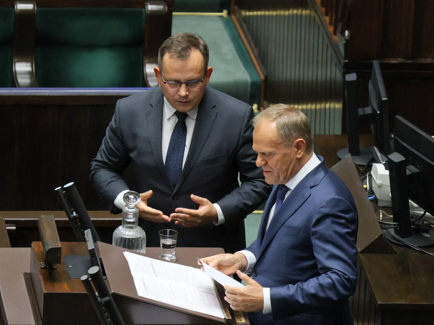 Donald Tusk i Paweł Rychlik