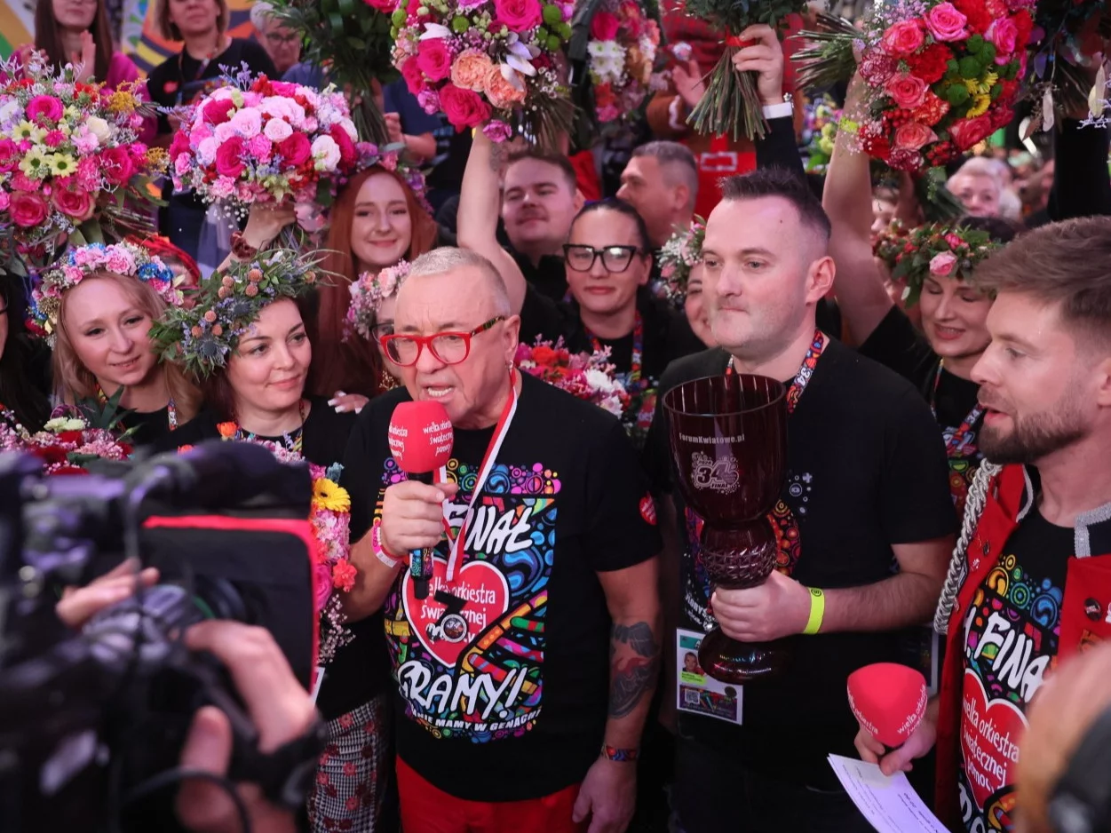 Jurek Owsiak podczas 34. finału WOŚP