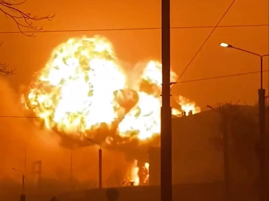 Eksplozja i pożar w Czelabińsku