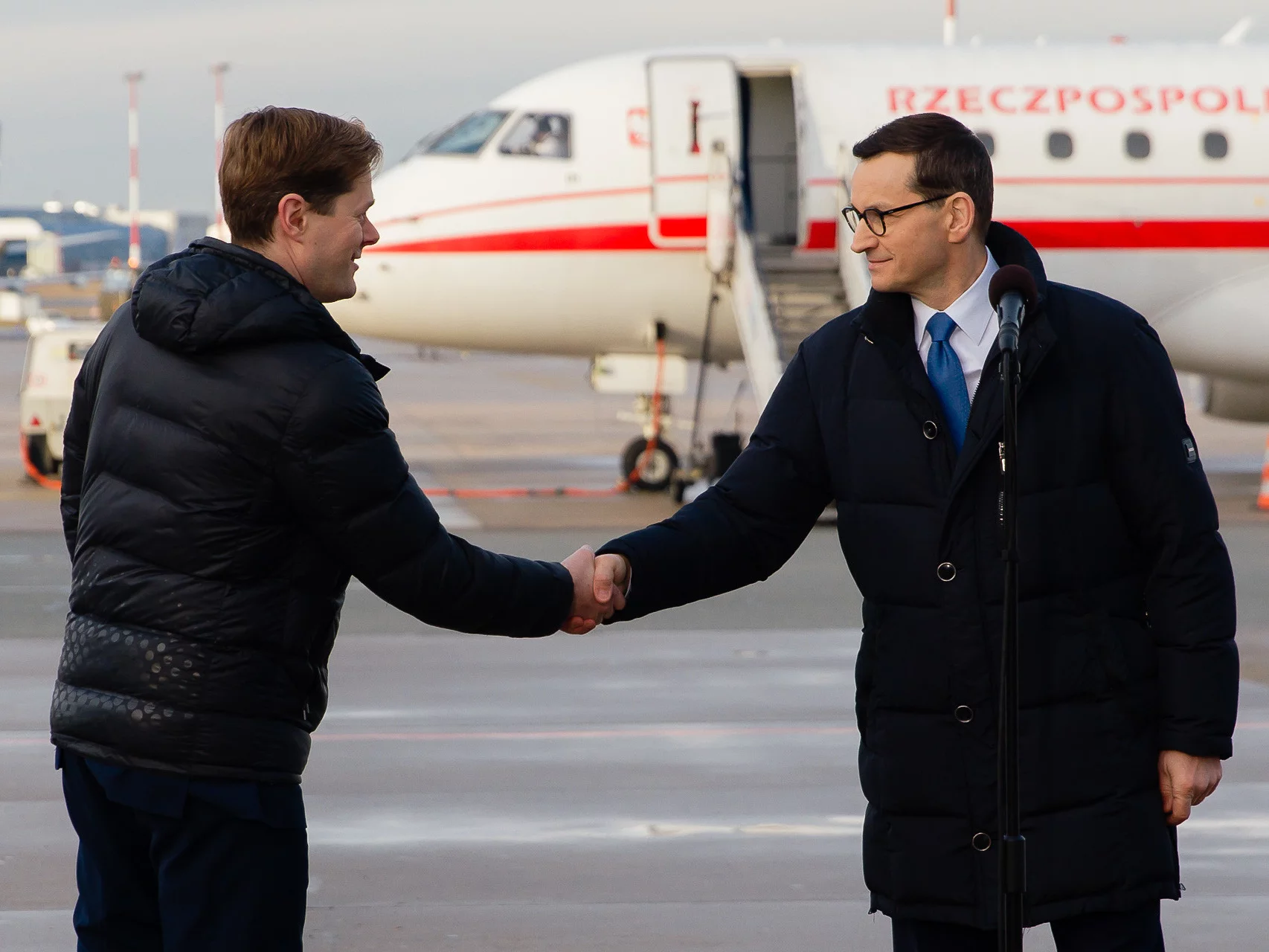 Jarosław Krajewski  i Mateusz Morawiecki