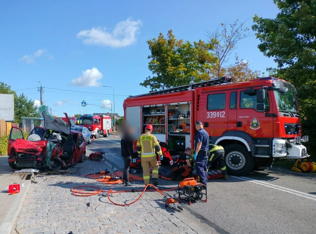 Wypadek w Gołębiewku k. Gdańska