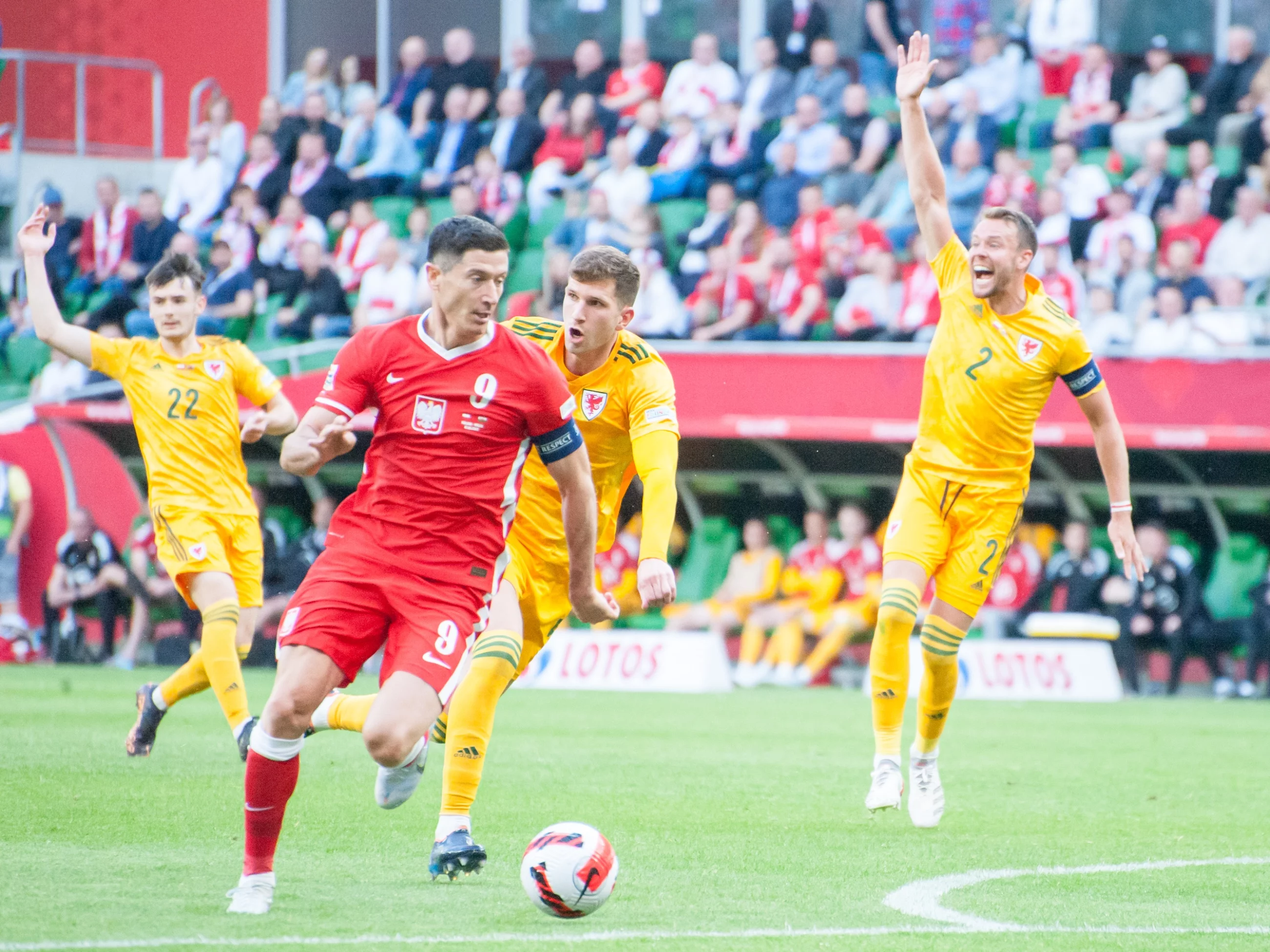 Zdjęcie z meczu Polska vs Walia, rozegranego w środę 1 czerwca.