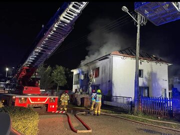 Pożar domu w miejscowości Zalasewo