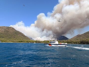 Pożar lasów w Marmaris