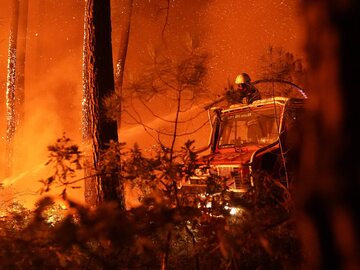Pożar lasów we Francji