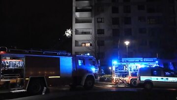 Pożar mieszkania na warszawskim Gocławiu w sylwestrowa noc