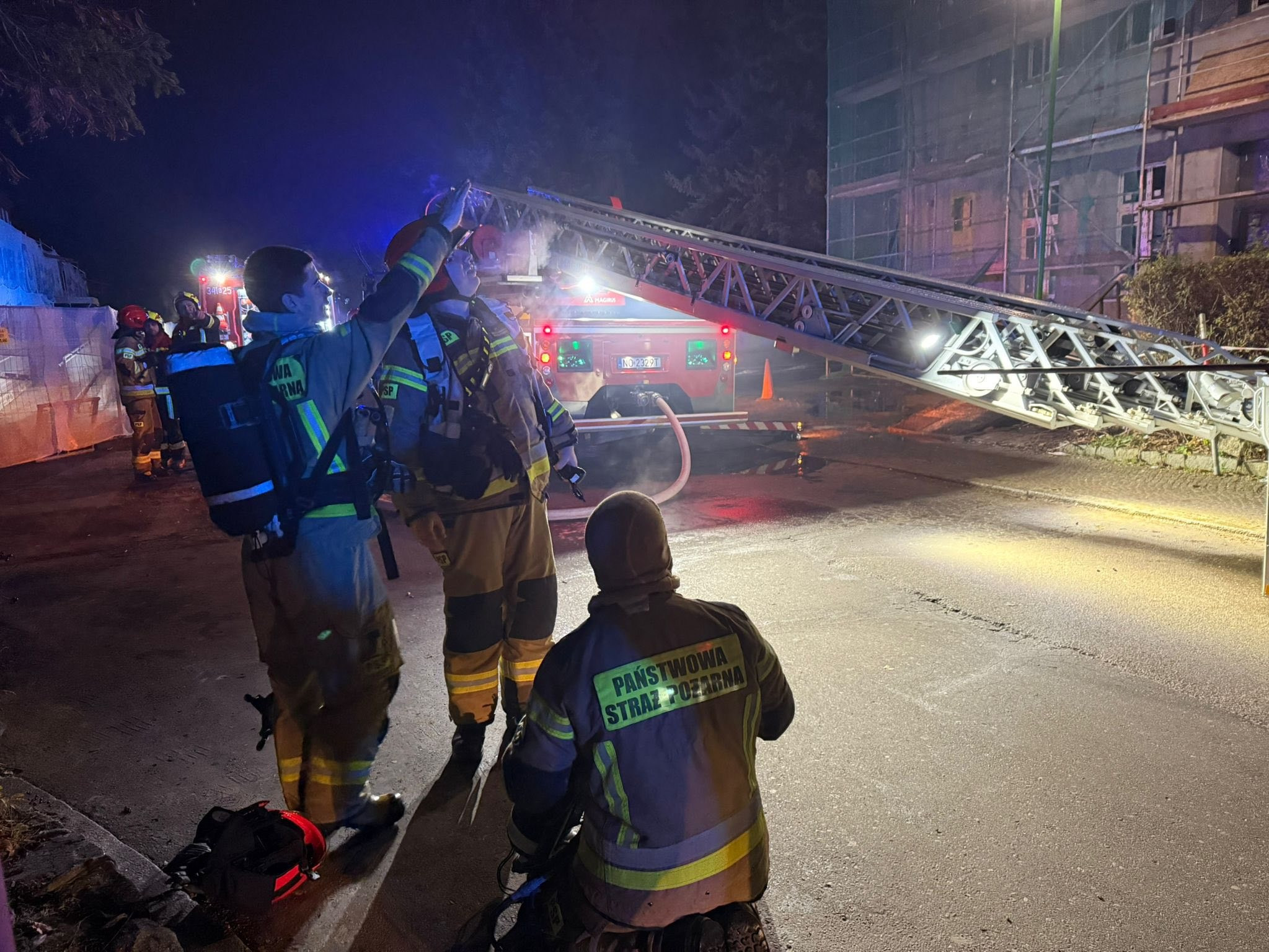 Pożar na dachu szpitala w Elblągu. Duża akcja służb