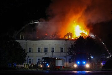 Pożar pałacu w Konarzewie
