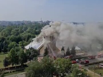 Pożar parafii św. Floriana w Sosnowcu