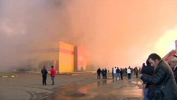 Pożar supermarketu w Moskwie