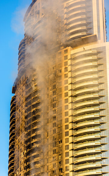 Pożar w Dubaju