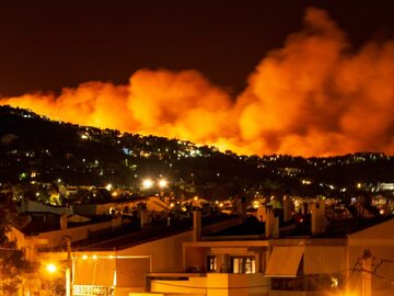 Pożar w Grecji, zdjęcie ilustracyjne