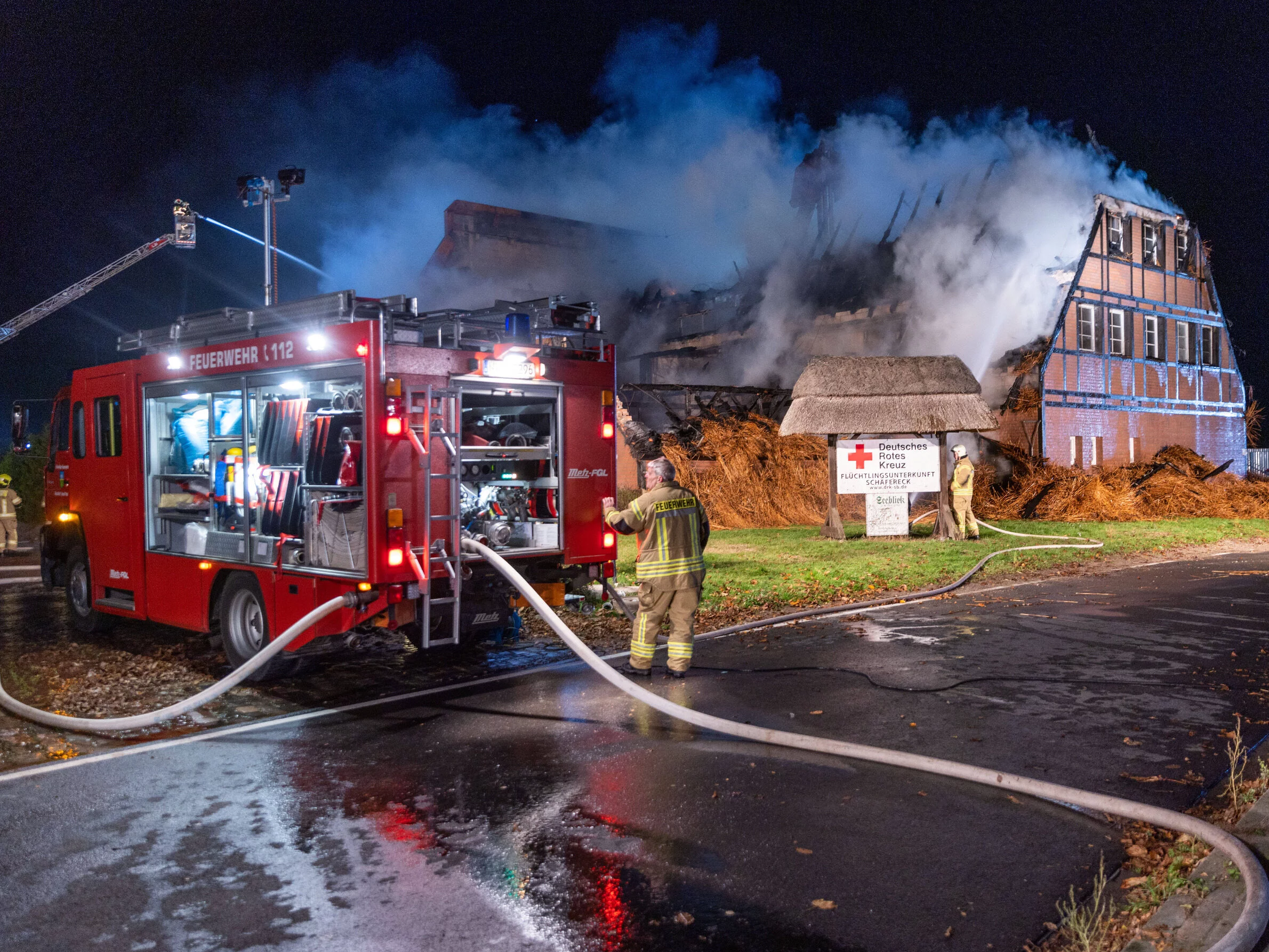 Pożar ośrodka dla uchodźców z Ukrainy w Niemczech