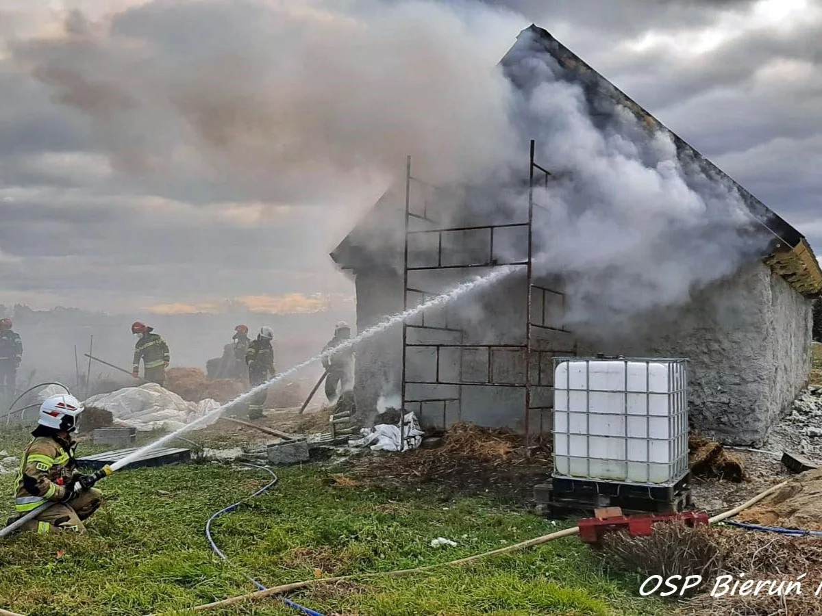 Pożar w domu policjanta
