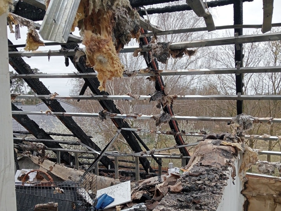 Pożar zniszczył azyl dla zwierząt w Świebodzinie. Właściciele apelują