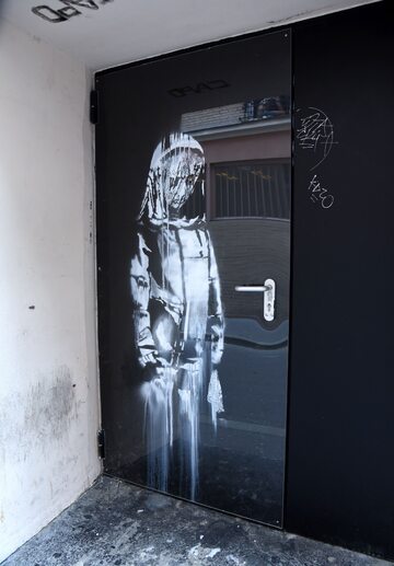 Praca Banksy'ego, która została skradziona