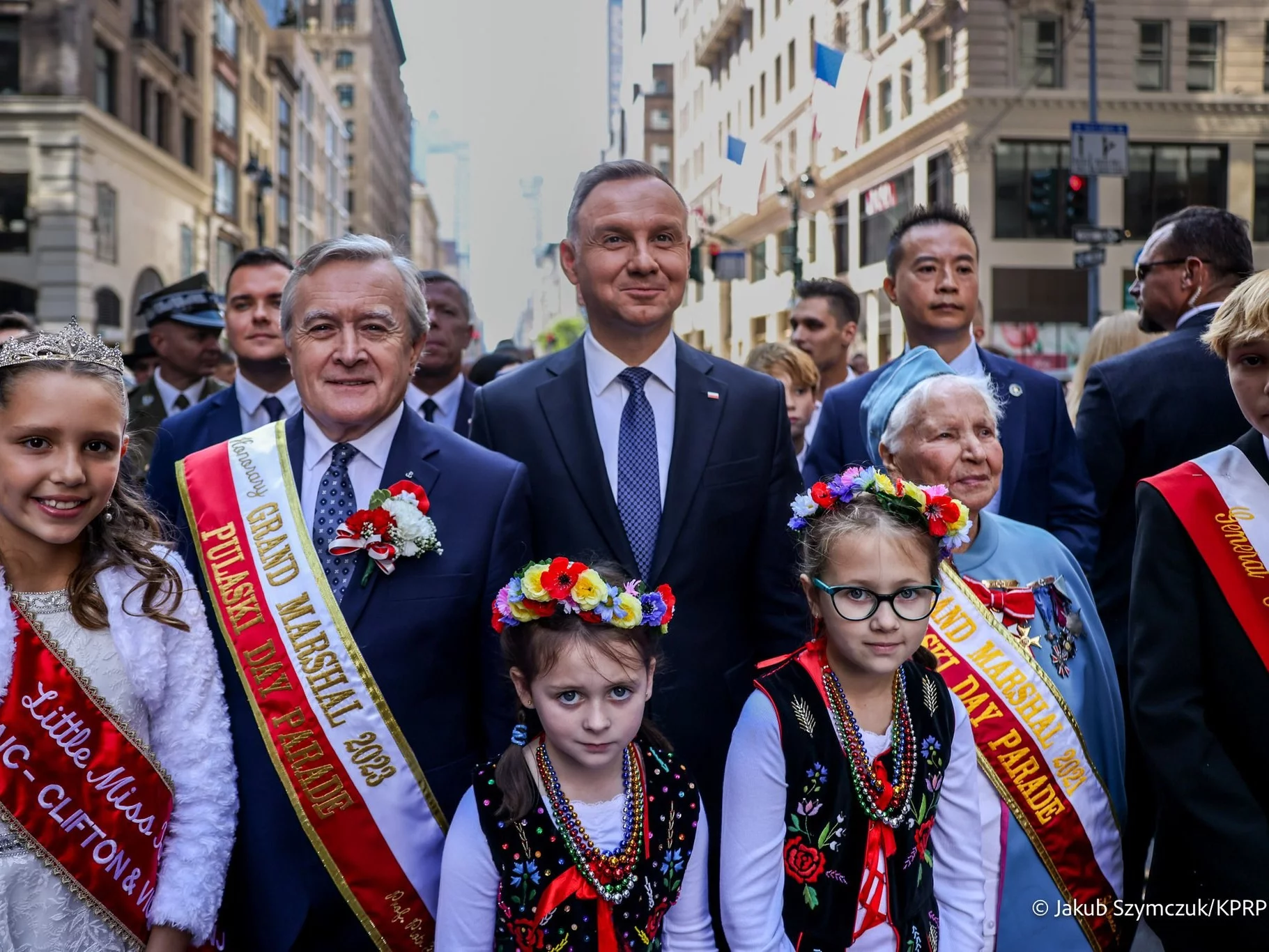 Andrzej Duda na Paradzie Pułaskiego